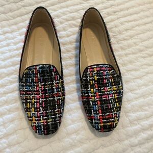 Worn Once! J. Crew Multicolor Tweed Smoking Loafers